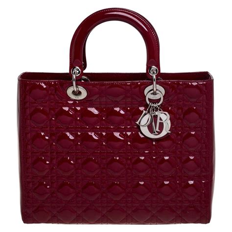 lady dior patent medium tote|Lady Dior patent leather.